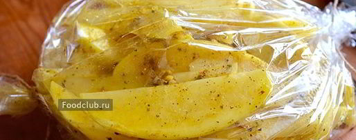 Шаг 3: картофеля в рукаве