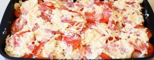 Шаг 15: картошки с куриным филе и помидорами в духовке