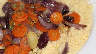 Рецепт Лимонного кускуса с запеченными овощами