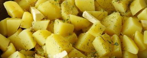 Шаг 7: обжаренного картофеля с чесноком