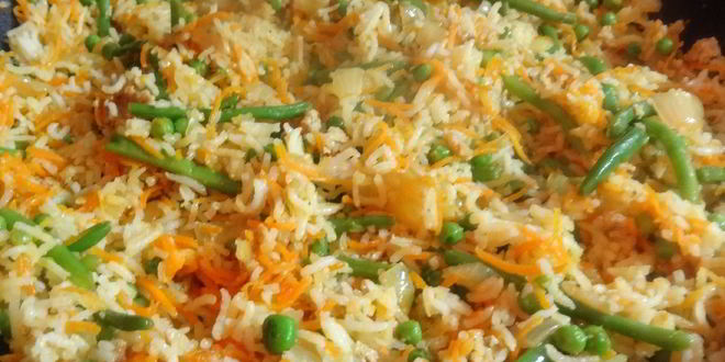 Рецепт пана-азиатского вегетарианского жареного рис