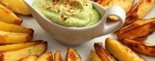 Шаг 5: печеного картофеля с соусом из авокадо