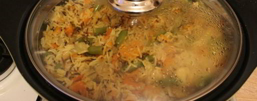 Шаг 7: риса басмати с овощами