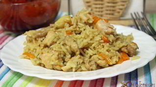 Рецепт Риса курицей Лимонный аромат в мультиварке