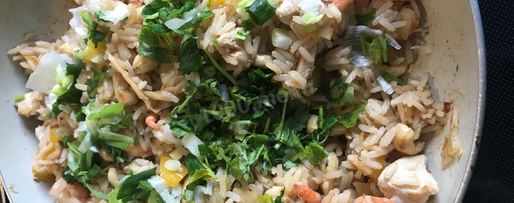 Шаг 16: риса по-тайски с курицей креветками и кешью