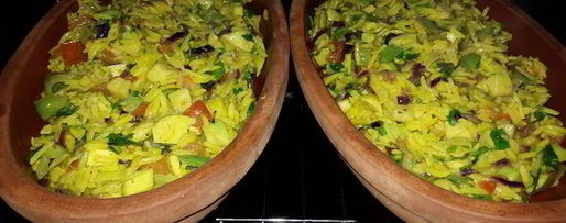 Шаг 6: риса с авокадо и овощами, запеченный в глиняных тарелках