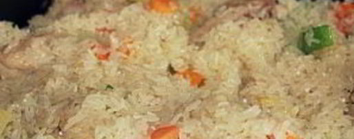 Шаг 3: риса с кабачками и курицей