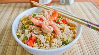 Рецепт Риса с креветками и болгарским перцем