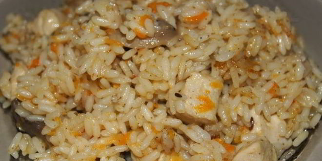 Рецепт риса с курицей в рукаве