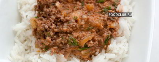 Шаг 5: риса с мясным соусом в мультиварке