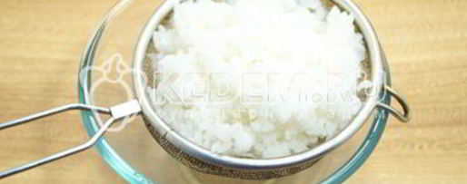 Шаг 4: риса с овощами на сковороде