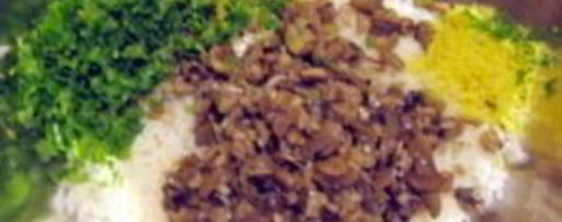 Шаг 3: риса с шампиньонами