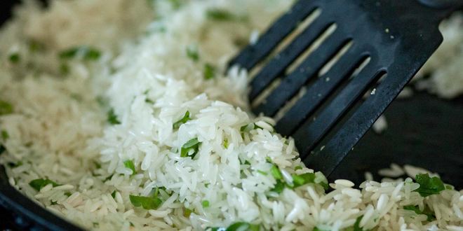 Рецепт риса с зеленью на гарнир
