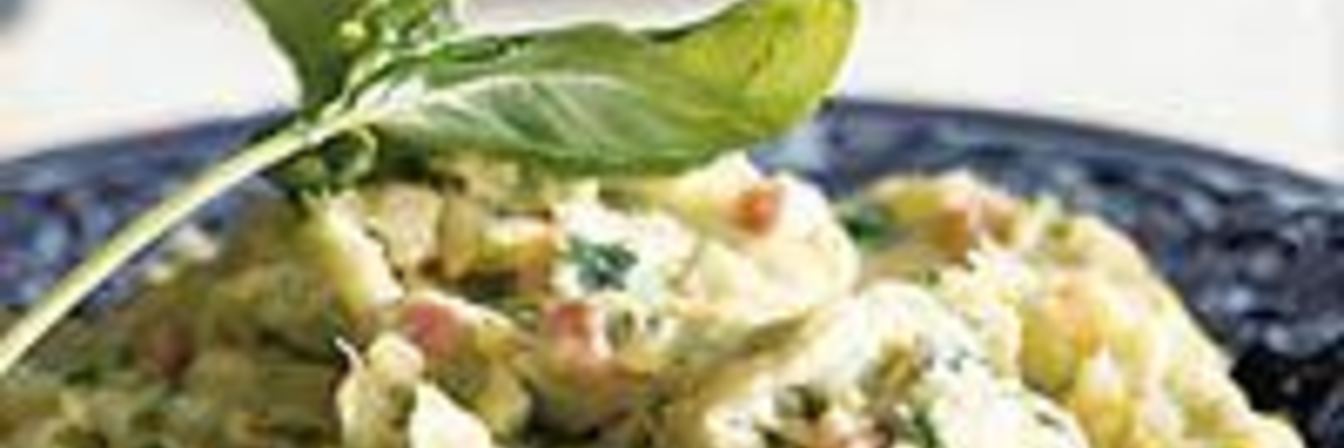 Рецепт Варенного картофеля с мясным фаршем и пореем