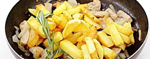 Шаг 7: жареной картошки с мясом