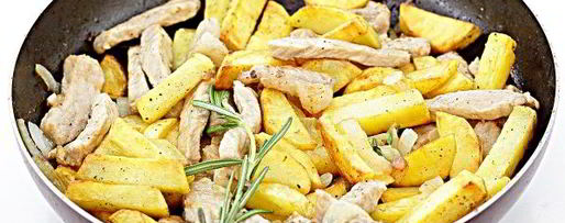 Шаг 8: жареной картошки с мясом