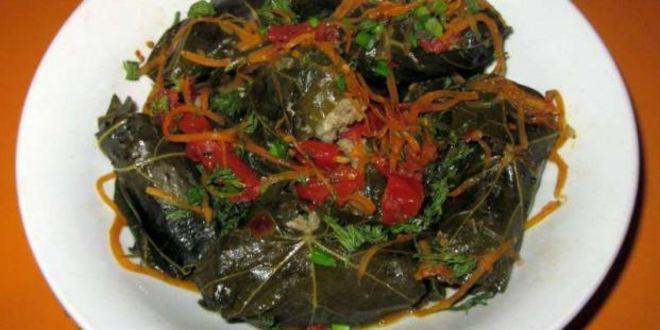 Рецепт долмы из маринованных листьев