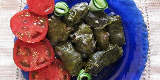 Рецепт долмы из свежих листьев винограда
