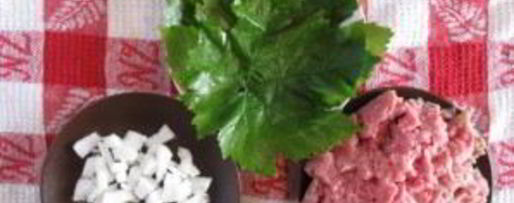 Шаг 1: долмы из свежих листьев винограда