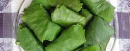 Шаг 2: долмы из свежих листьев винограда