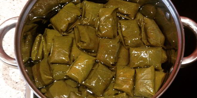 Рецепт долмы из виноградных листьев
