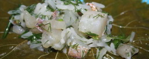 Шаг 7: долмы с филе морского окуня