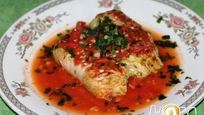 Рецепт Голубцов из пекинской капусты с отварным мясом