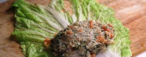 Шаг 13: голубцов из пекинской капусты с отварным мясом