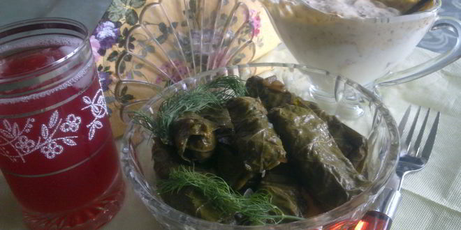 Рецепт голубцов из виноградных листьев
