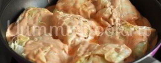 Шаг 8: голубцов под томатно-сливочным соусом