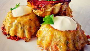 Рецепт Голубцов с грибами и курицей в духовке