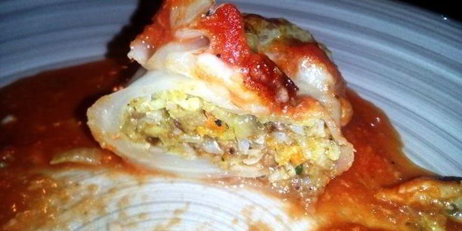 Рецепт голубцов с отрубями, гречей и горгонзолой