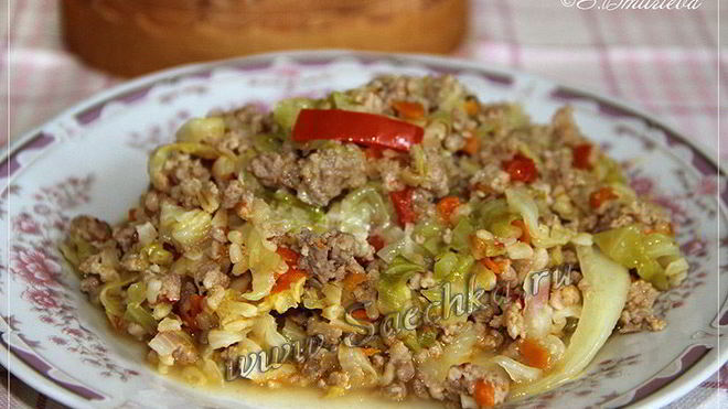 Рецепт Ленивых голубцов с булгуром