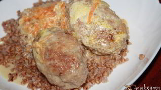 Рецепт Ленивых голубцов томленых в сметане в чугунке