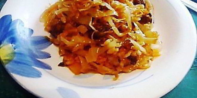 Рецепт ленивых голубцов