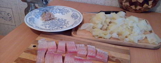 Шаг 2: ленивых рыбных голубцов в хренно-сметанном соусе