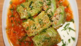 Рецепт Мини-голубцов из пекинской капусты