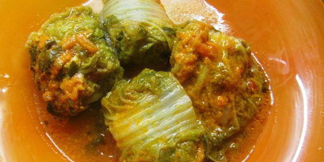 Рецепт мини-голубцов из пекинской капусты