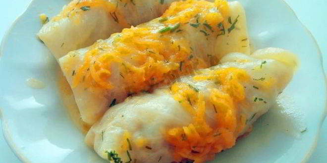 Рецепт овощных голубцов