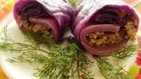 Рецепт Постных голубцов из краснокочанной капусты