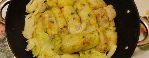 Шаг 13: постных голубцов с грибами и рисом