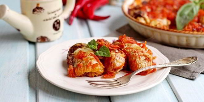 Рецепт постных голубцов с рисом и грибами