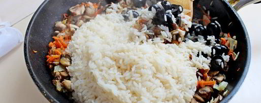 Шаг 2: постных голубцов с рисом и грибами