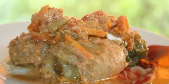 Рецепт весенних голубцов из фарша со свежей зеленью