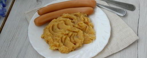 Шаг 6: горохова-картофельного пюре с жареным луком