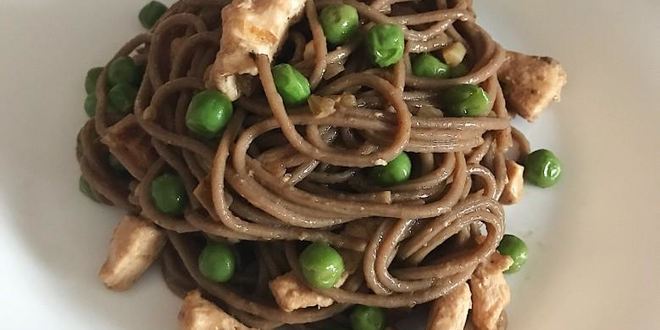 Рецепт гречневой лапши с курицей