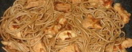 Шаг 4: гречневой лапши со свининой