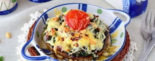 Шаг 12: фаршированных грибов с сыром в духовке