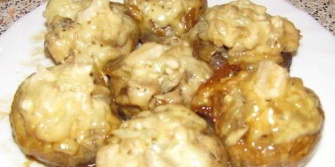 Рецепт фаршированных грибов в мультиварке