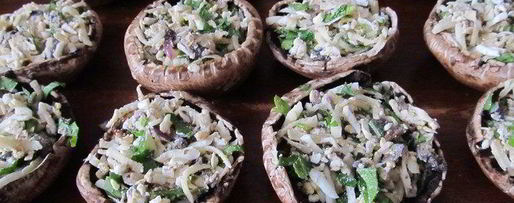 Шаг 8: фаршированные грибы